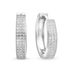 Серьги из серебра с цирконом 585Gold 702005931