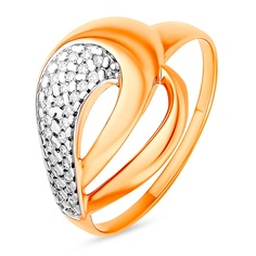 Кольцо из серебра с фианитом р. 18,5 585Gold 701012336