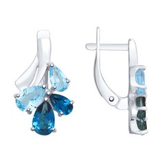 Серьги из серебра SOKOLOV 92022081, топаз