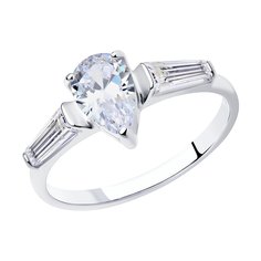Кольцо из серебра р. 17 SOKOLOV 94012745, фианит