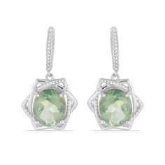 Серьги из серебра Ювелирия T23105, кварц