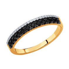 Кольцо из красного золота р. 18,5 SOKOLOV 7010056, бриллиант