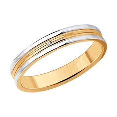 Кольцо из серебра с фианитом р. 21 SOKOLOV 93110021