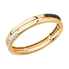 Кольцо обручальное из красного золота р. 16 SOKOLOV Diamonds 7010103, бриллиант