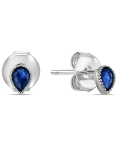 Серьги пусеты из серебра MIUZ Diamonds E2036-SL-3428S, фианит