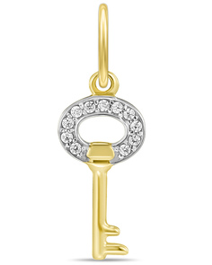 Подвеска из желтого золота MIUZ Diamonds P01-59574-Z, фианит