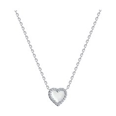Колье из серебра 50 см SOKOLOV 94070965, фианит/эмаль