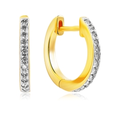 Серьги конго из серебра VALTERA 117724, циркон