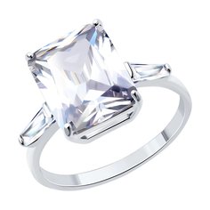 Кольцо из серебра р. 19,5 SOKOLOV 94014052, фианит