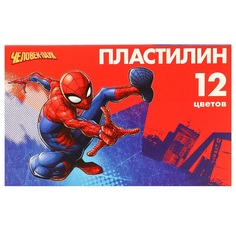 Пластилин 12 цветов 180 г «Супергерой», Человек-паук Marvel