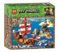 Конструктор Майнкрафт My World Приключения на пиратском корабле 11170 Lari Bela Lele