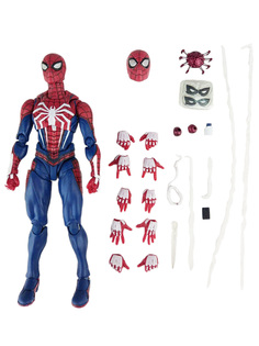 Фигурка Человек-паук Spider-man, паутина, кисти, маски, 15 см No Brand