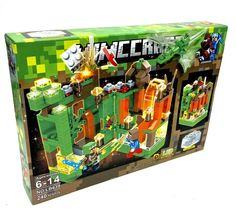 Конструктор Minecraft My World, с Led подсветкой, Битва за Крепость в Джунглях, 240 дет.