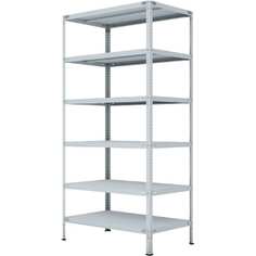 Стеллаж ООО ФУРАМА СТФ 2000x700x300 мм, 6 полок, серый СТФ207030-6