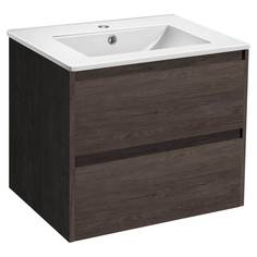Тумба с керамической раковиной Vincea Gio 600 R.Oak