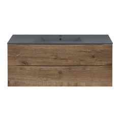 Тумба с керамической раковиной Vincea Mia 1200 V.Oak, Anthracite
