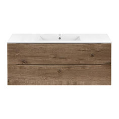 Тумба с керамической раковиной Vincea Mia 1200 V.Oak