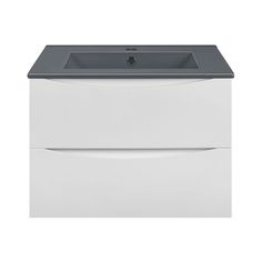 Тумба с керамической раковиной Vincea Mia 600 G.White, Black