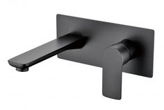 Смеситель встраиваемый для раковины Grocenberg GB599 черный матовый