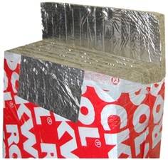 Базальтовая плита фольгированная FIRE BATTS 1000х600х30мм (6 шт/уп) Rockwool