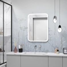 Зеркало для ванной с LED подсветкой и сенсором Reflection Blessed 600х800