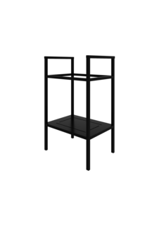 Тумба для раковины Ulitka Camelot металл, черн. 50 см