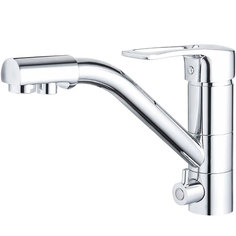 Смеситель для кухни Maxonor MN4304 с подключением фильтра питьевой воды, хром