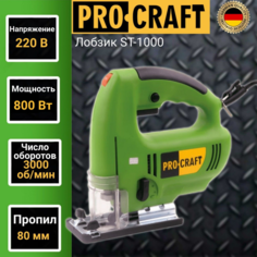 Лобзик электрический Procraft ST-1000, 80мм, 3000об/мин, 1000Вт