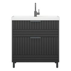 Тумба под раковину Corozo SD-00001323 79см напольная, цвет графит