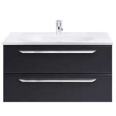 Тумба под раковину подвесная с ящиками 898x472x500 Cezares Grafito ECO-900-2C-SO-GR-P