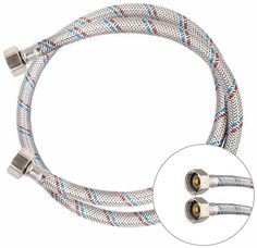 KLIP 1318 подводка гибкая для воды гайка из нержавеющей стали 1/2" В/В, 1000мм No Brand