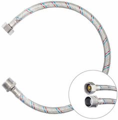 KLIP 1324 подводка гибкая для воды гайка из нержавеющей стали 1/2" В/Н, 500мм No Brand