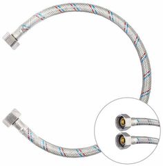 KLIP 1315 подводка гибкая для воды гайка из нержавеющей стали 1/2" В/В, 500мм No Brand