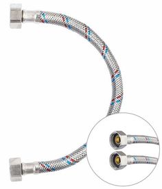 KLIP 1313 подводка гибкая для воды гайка из нержавеющей стали 1/2" В/В, 300мм No Brand