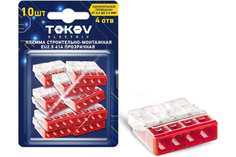 Клемма строительно-монтажная EU2.5 414 с пастой 4 отверстия TOKOV ELECTRIC TKE-EU2.5-414-P