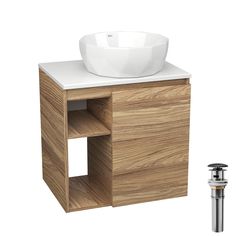 Тумба Bau Dream Blackwood 60 правая,раковина BAU Diamond D40,выпуск клик клак Bauedge