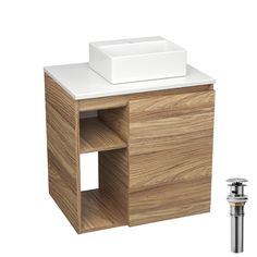 Тумба Bau Dream Blackwood 60 правая,раковина BAU Cerama Mini 33х28 белая,выпуск Bauedge