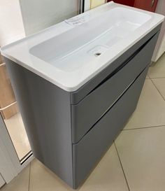 Тумба подвесная Style Line Бергамо мини 60 (2 ящ.) + Умывальник Каре Люкс МИНИ 600х350