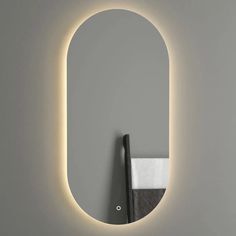 Зеркало OLV Slavio Maluchini для ванной с тёплой LED-подсветкой 70x30см