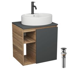 Тумба Bau Dream Blackwood 60,раковина BAU Nimb 51х41,смеситель Hotel Dream Black,выпуск Bauedge