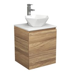 Тумба Bau Dream Blackwood 50 с дверцей,раковина BAU Crystal 40х40,смеситель Hotel Still Bauedge
