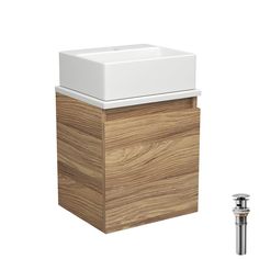 Тумба Bau Dream Blackwood 35 с ящиком,раковина BAU Cerama Mini 33х28,белая,выпуск Bauedge