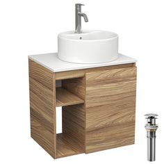 Тумба Bau Dream Blackwood 60,раковина BAU Element D40,смеситель Hotel Dream,выпуск Bauedge