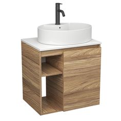 Тумба Bau Dream Blackwood 60,раковина BAU Nimb 51х41 белая,смеситель Hotel Dream Black Bauedge