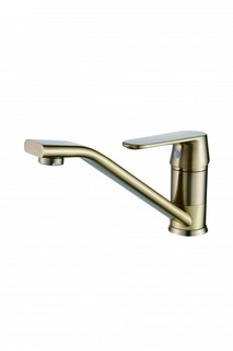 Смеситель для кухни Diadonna D82-449118Q с длинным изливом, картридж 35 мм, бронза