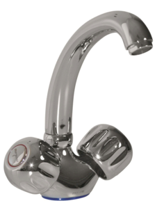 Смеситель для кухни 1/2 кер. MIXLINE ML02-032 низкий излив без подводки