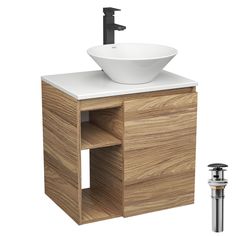 Тумба Bau Dream Blackwood 60 правая,раковина BAU Dream D43,смеситель Hotel Black,выпуск Bauedge