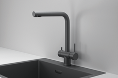 Смеситель для кухни Granula Kitchen Space KS-7011, графит матовый