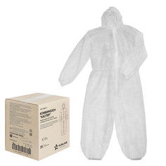 Комбинезон одноразовый Каспер, 4XL(54-56),спанбонд 40г/м2, 1 шт., белый Airline