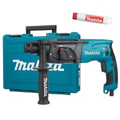 Набор Makita: перфоратор HR2470, 780 Вт, 2.4 Дж + смазка для буров 196804-7, PT1012